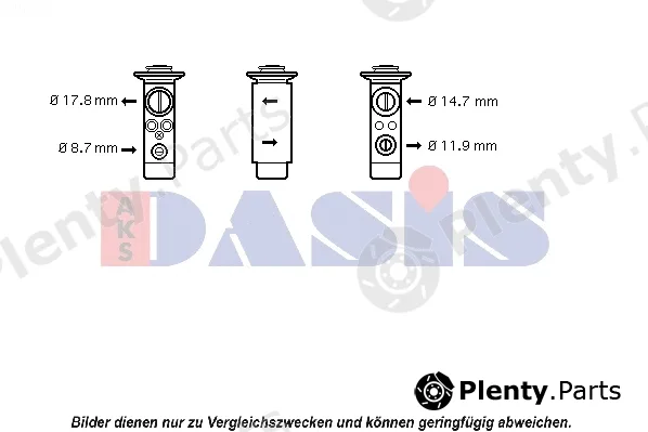 AKS Dasis 840153N — Expansion Valve, air conditioning