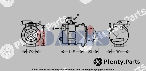 AKS Dasis 851661N — Compressor, air conditioning