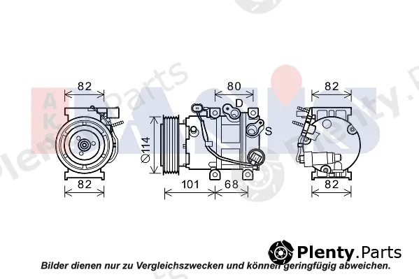 AKS Dasis 852824N — Compressor, air conditioning