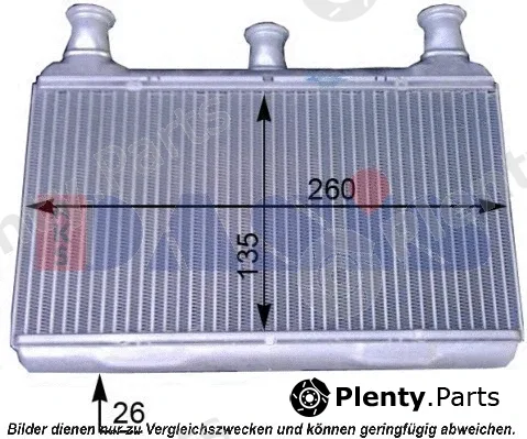 AKS Dasis 059008N — Heat Exchanger, interior heating