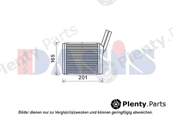 AKS Dasis 159017N — Heat Exchanger, interior heating