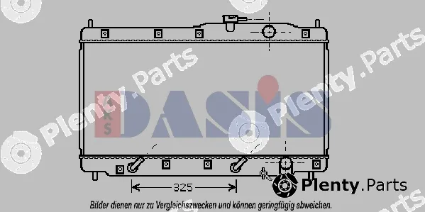 AKS Dasis 100033N — Radiator, engine cooling