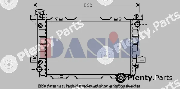 AKS Dasis 090055N — Radiator, engine cooling