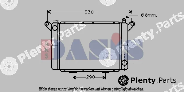 AKS Dasis 181000N — Radiator, engine cooling