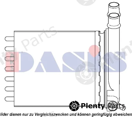 AKS Dasis 089006N — Heat Exchanger, interior heating