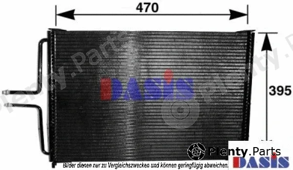AKS Dasis 181400N — Condenser, air conditioning
