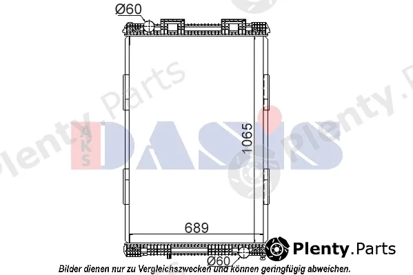 AKS Dasis 260140S — Radiator, engine cooling