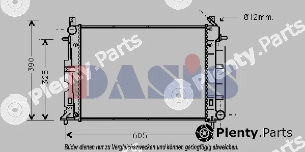 AKS Dasis 190190N — Radiator, engine cooling