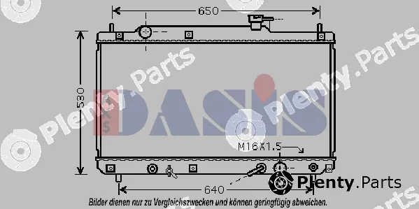 AKS Dasis 210197N — Radiator, engine cooling