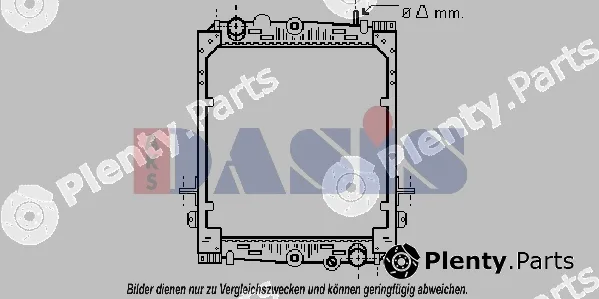 AKS Dasis 290006N — Radiator, engine cooling
