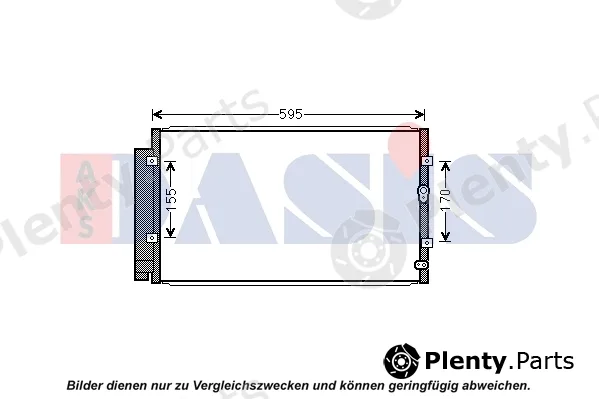 AKS Dasis 352021N — Condenser, air conditioning