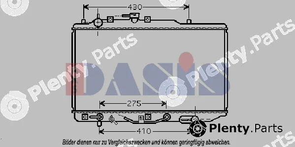 AKS Dasis 110047N — Radiator, engine cooling