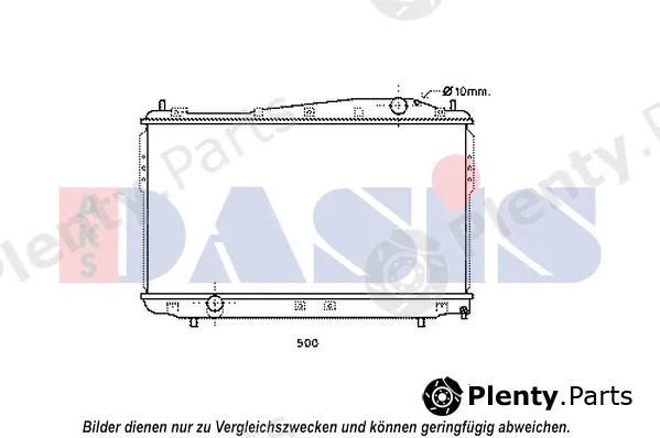 AKS Dasis 510155N — Radiator, engine cooling