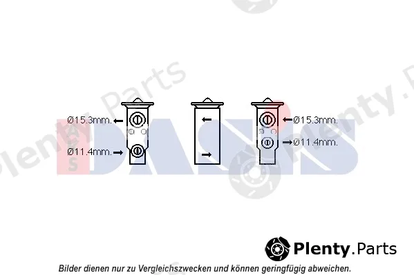 AKS Dasis 840253N — Expansion Valve, air conditioning