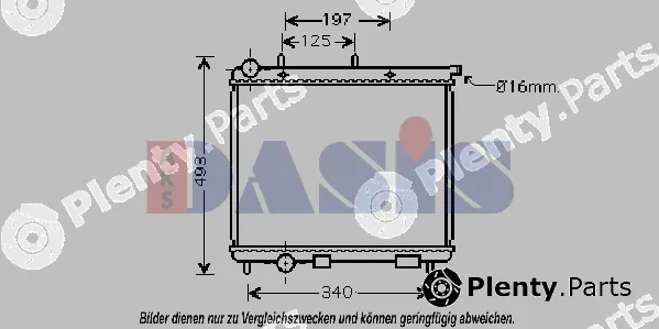 AKS Dasis 060033N — Radiator, engine cooling