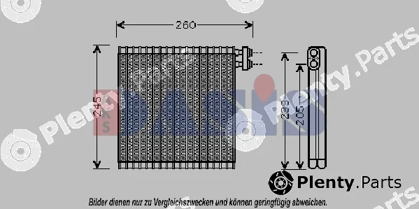 AKS Dasis 820316N — Evaporator, air conditioning