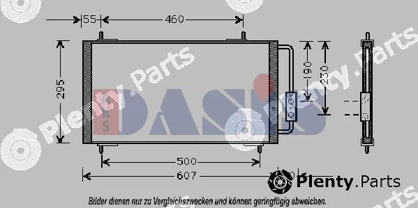 AKS Dasis 022290N — Condenser, air conditioning