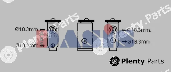 AKS Dasis 840328N — Expansion Valve, air conditioning
