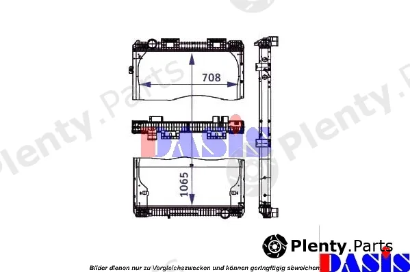 AKS Dasis 260760N — Radiator, engine cooling