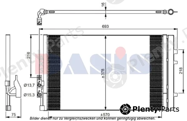 AKS Dasis 052026N — Condenser, air conditioning