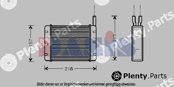 AKS Dasis 379130N — Heat Exchanger, interior heating