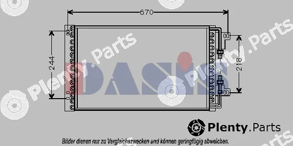 AKS Dasis 082026N — Condenser, air conditioning