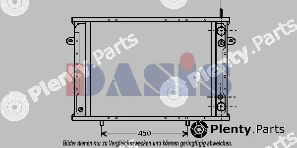 AKS Dasis 180026N — Radiator, engine cooling