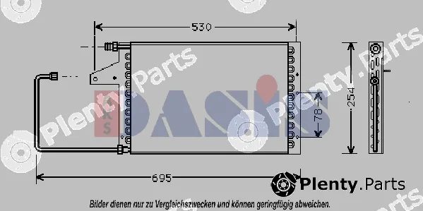 AKS Dasis 062010N — Condenser, air conditioning