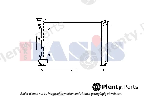 AKS Dasis 210252N — Radiator, engine cooling