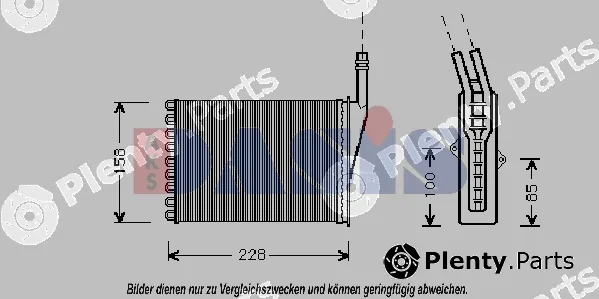 AKS Dasis 189260N — Heat Exchanger, interior heating