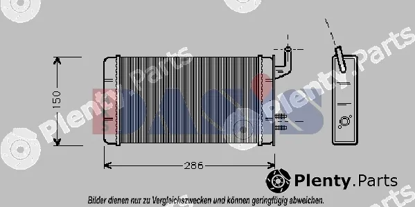 AKS Dasis 089050N — Heat Exchanger, interior heating