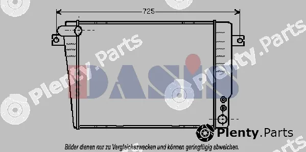AKS Dasis 050450N — Radiator, engine cooling