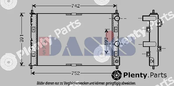 AKS Dasis 520770N — Radiator, engine cooling