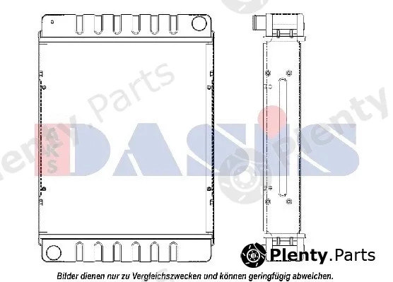 AKS Dasis 440219N — Radiator, engine cooling