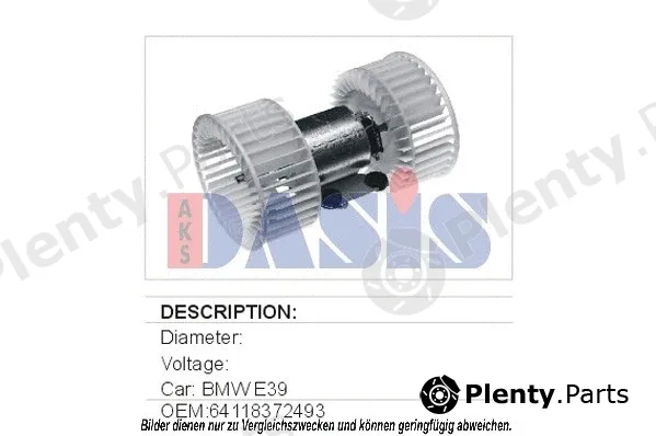 AKS Dasis 058330N — Interior Blower