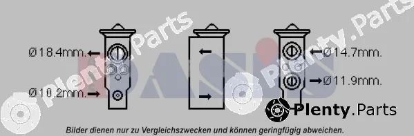 AKS Dasis 840265N — Expansion Valve, air conditioning