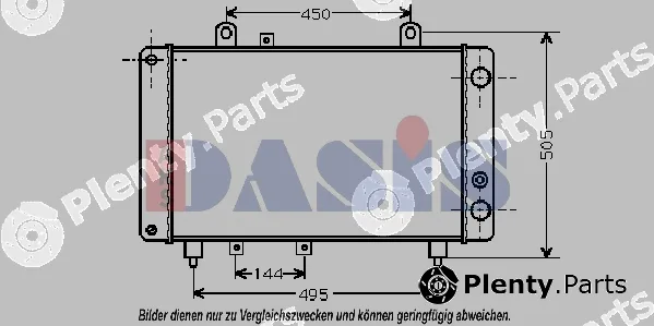 AKS Dasis 060140N — Radiator, engine cooling