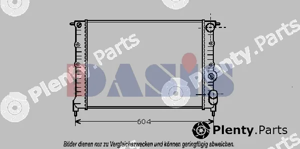 AKS Dasis 180960N — Radiator, engine cooling
