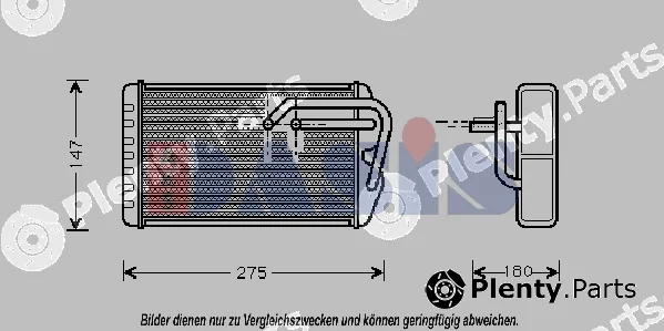 AKS Dasis 379110N — Heat Exchanger, interior heating