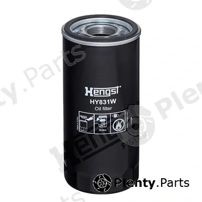 Hengst Filter HY831W — Filter, operating hydraulics