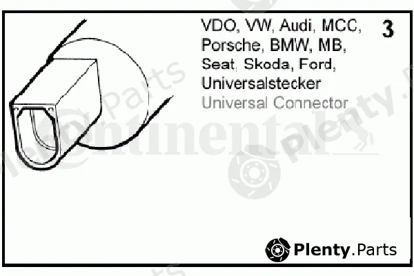 Continental/VDO 246-086-001-002Z — Washer Fluid Pump, headlight cleaning