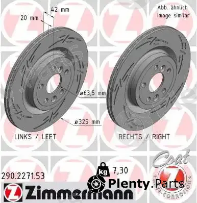 Zimmermann 290.2271.53 — Brake Disc BLACK Z