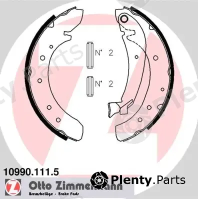 Zimmermann 10990.111.5 — Brake Shoe Set