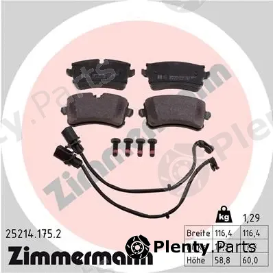 Zimmermann 25214.175.2 — Brake Pad Set, disc brake