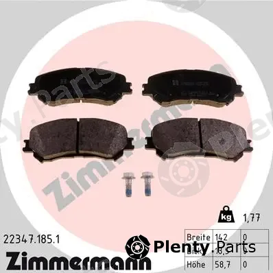 Zimmermann 22347.185.1 — Brake Pad Set, disc brake