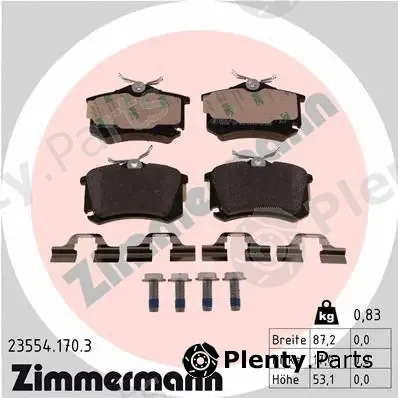 Zimmermann 23554.170.3 — Brake Pad Set, disc brake