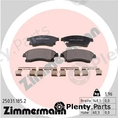 Zimmermann 25031.185.2 — Brake Pad Set, disc brake