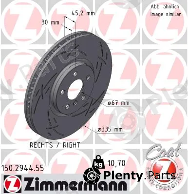 Zimmermann 150.2944.55 — Brake Disc BLACK Z