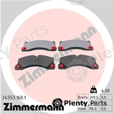 Zimmermann 24553.160.1 — Brake Pad Set, disc brake