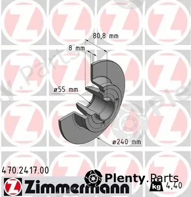 Zimmermann 470.2417.00 — Brake Disc